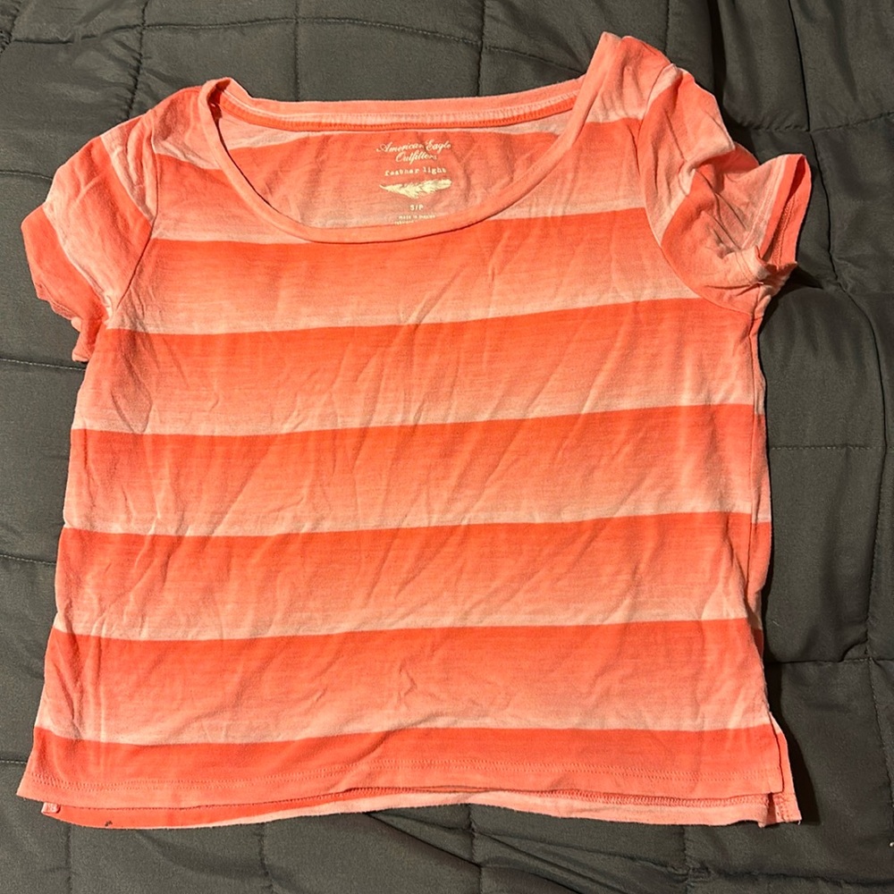 Neon Salmon Crop Top